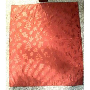 Rust Orange Tablecloth Rectangular Oak Maple Leaf Design Washes Well 58" x 96"